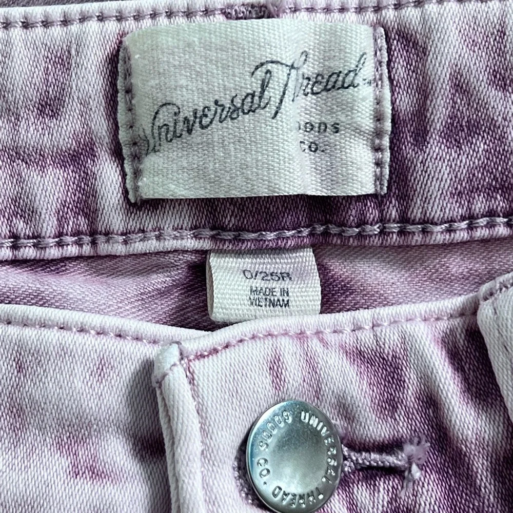 Universal Thread™ Pink Acid Wash High Rise Skinny Ankle Jeans-Size 0/25